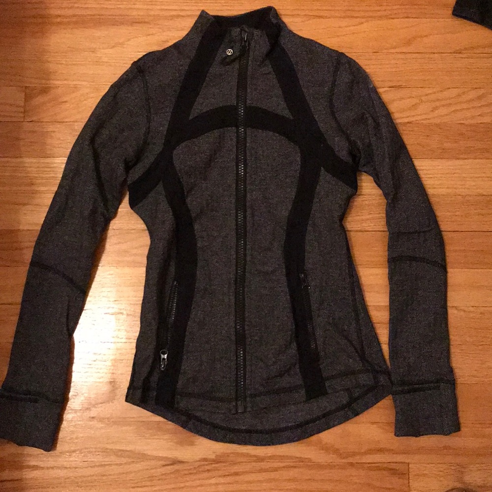 Herringbone athletic jacket